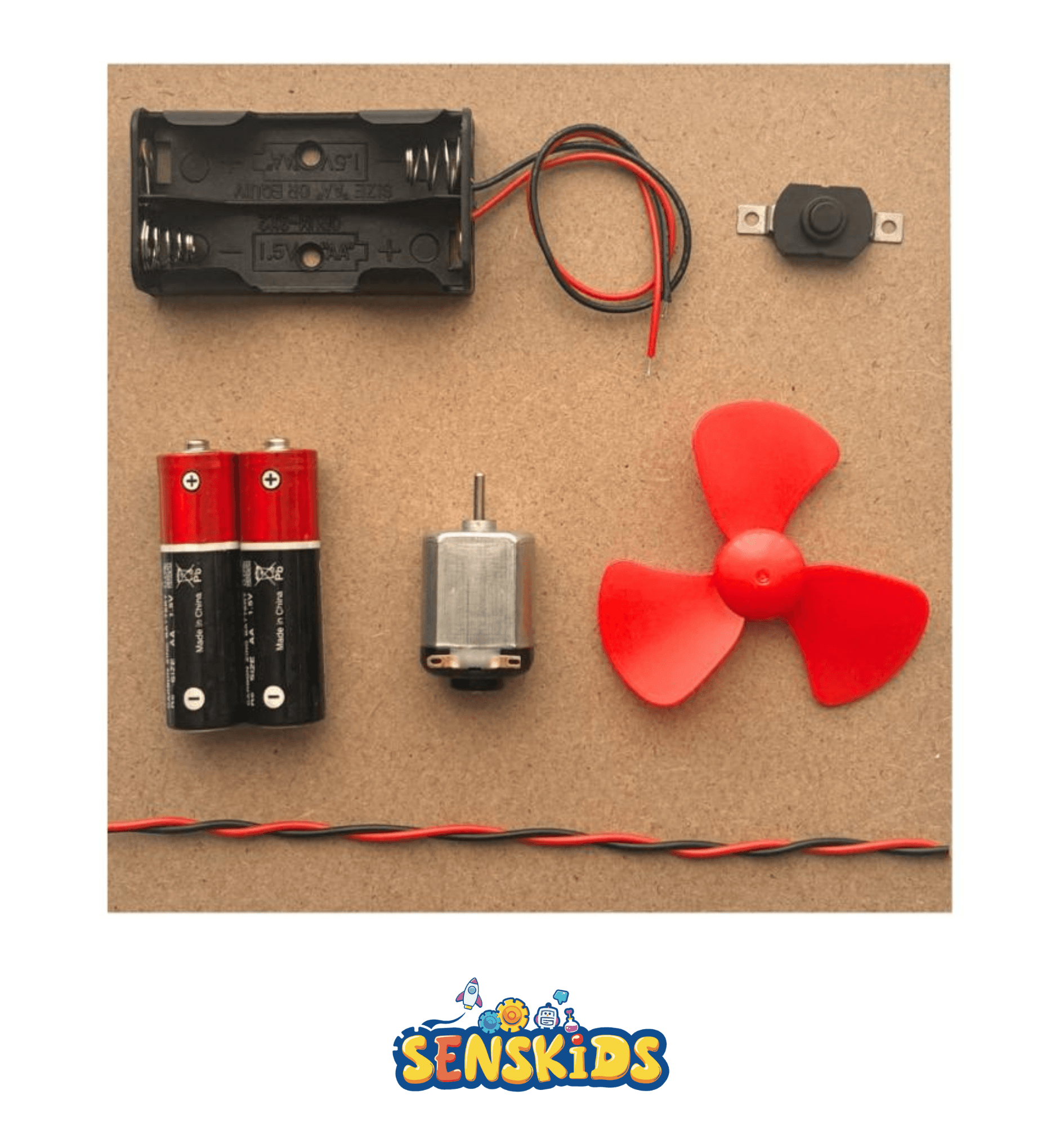 Pervaneli Motor Deney Seti ( Pilli )